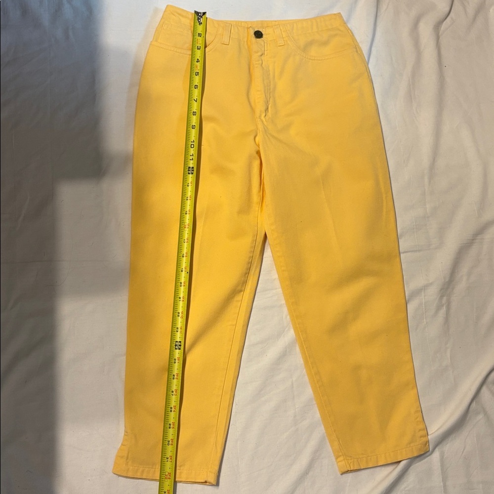 Talbots Petites Bright Yellow Women’s Jeans Y2K SZ 6P QuietbLuxury - Picture 6 of 11
